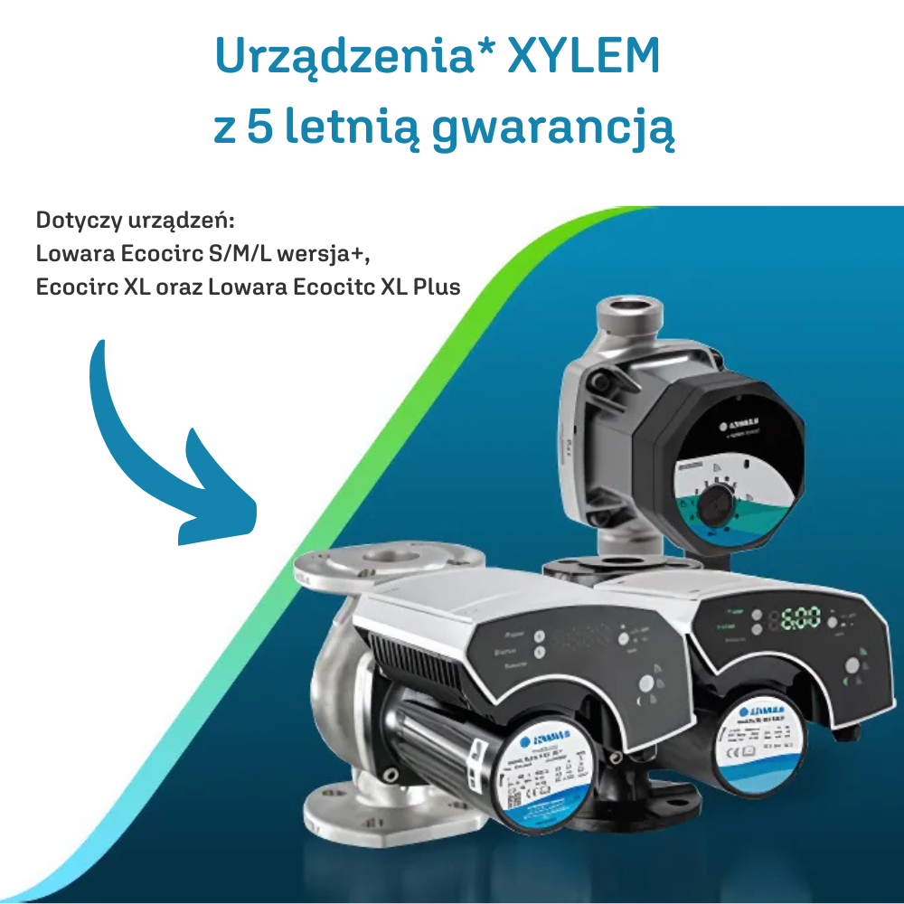 XYLEM - 5 lat gwarancji